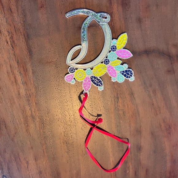 Christian Louboutin Colorful Floral Ornament with Red Ribbon - Picture 2 of 5